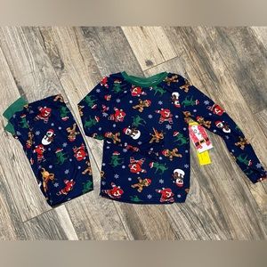 Cool Christmas Pajama PJ Set sz 10/12